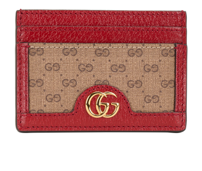 Gucci X Doraemon Card Holder, &pound;130, Accessories, Beige/Red, Canvas, Front view